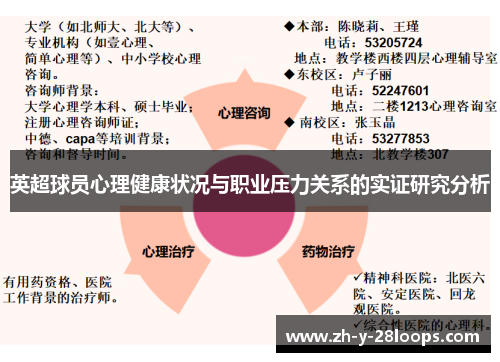 英超球员心理健康状况与职业压力关系的实证研究分析 英超球员心理健康状况与职业压力关系的实证研究分析