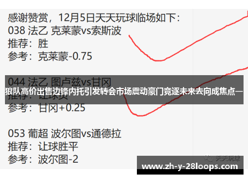 狼队高价出售边锋内托引发转会市场震动豪门竞逐未来去向成焦点一